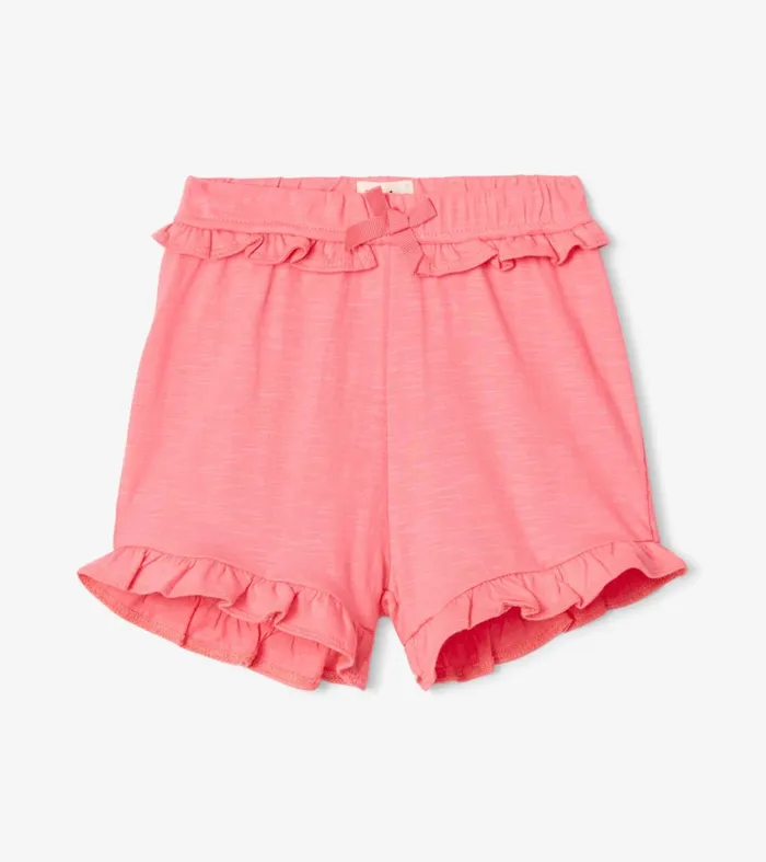 Bottoms Baby and Toddler Hatley Baby and Toddler Girls Pink Ruffle Shorts