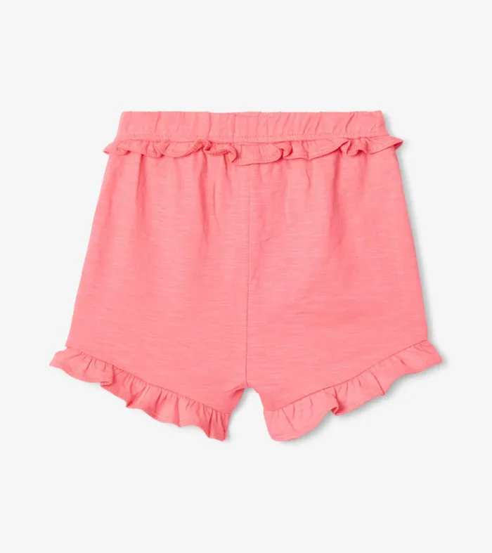 Bottoms Baby and Toddler Hatley Baby and Toddler Girls Pink Ruffle Shorts