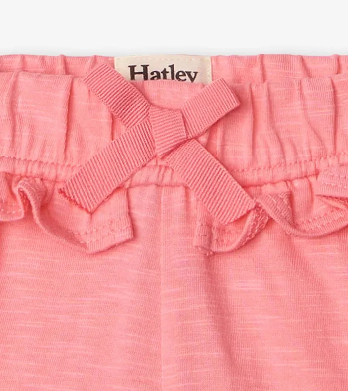 Bottoms Baby and Toddler Hatley Baby and Toddler Girls Pink Ruffle Shorts