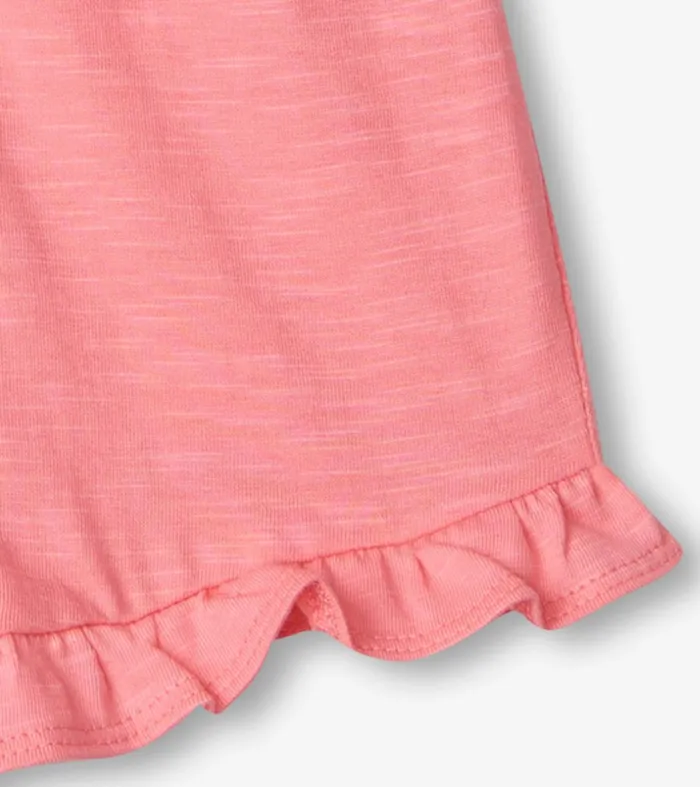 Bottoms Baby and Toddler Hatley Baby and Toddler Girls Pink Ruffle Shorts