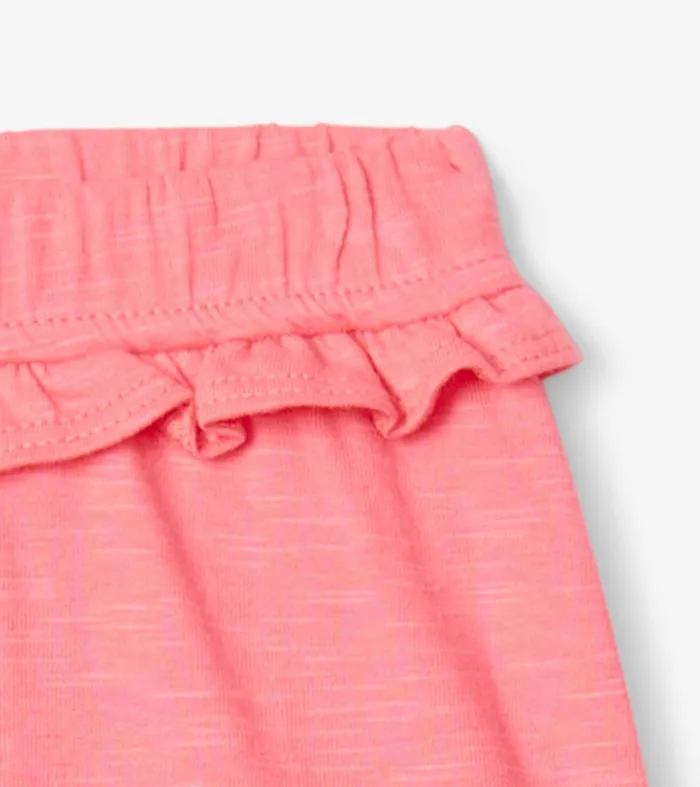 Bottoms Baby and Toddler Hatley Baby and Toddler Girls Pink Ruffle Shorts
