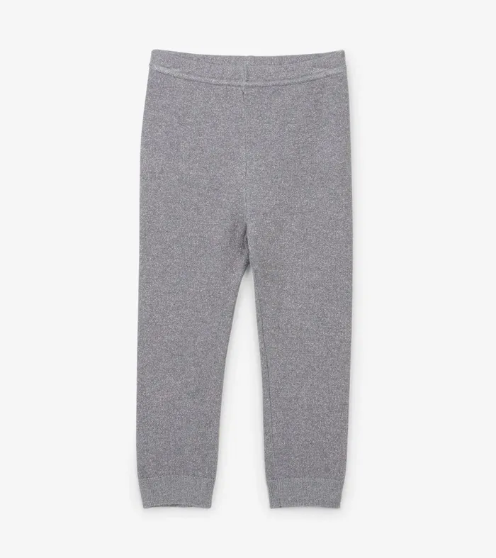 Bottoms Baby and Toddler Hatley Baby Silver Glitter Cable Knit Leggings