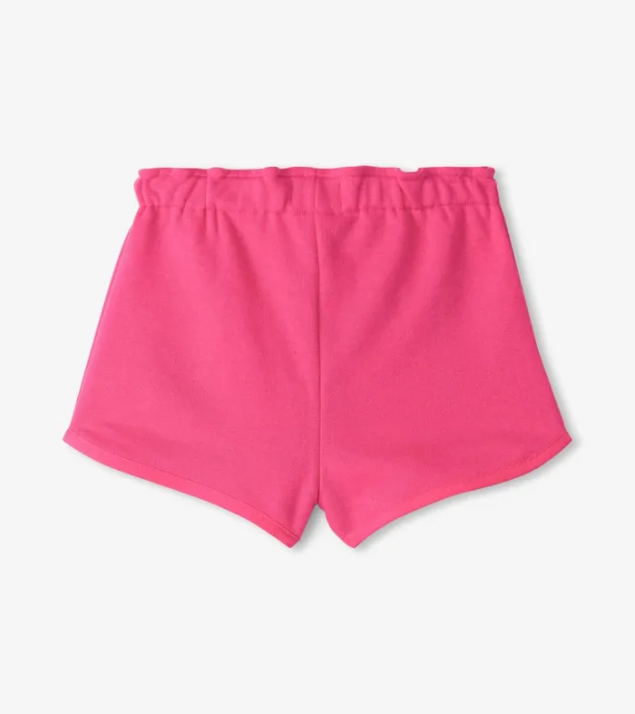 Bottoms Girls Hatley Girls Pink Paper Bag Shorts