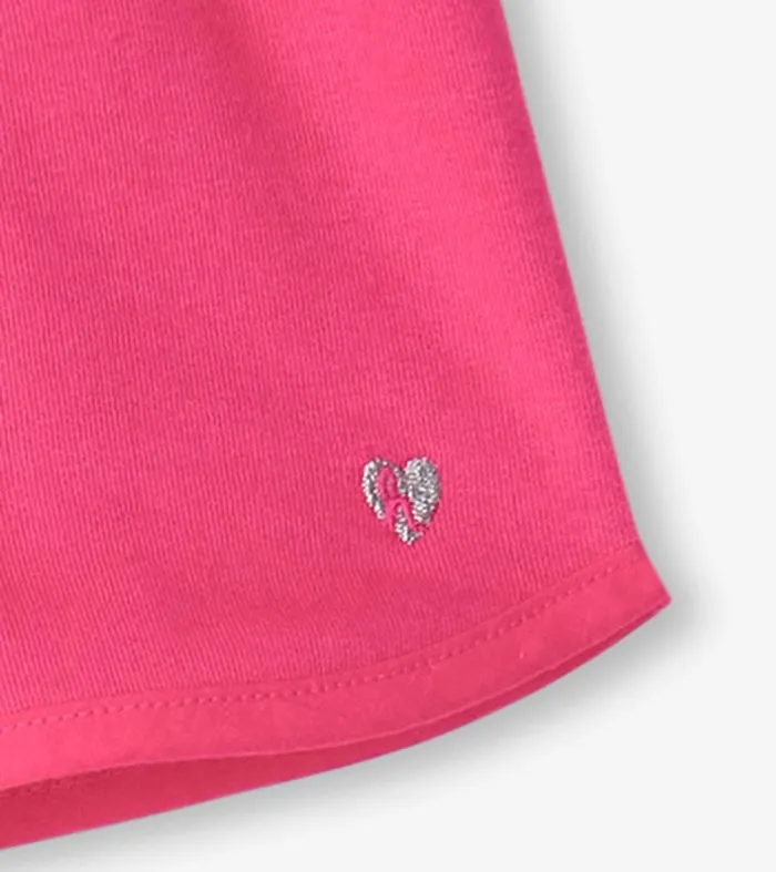 Bottoms Girls Hatley Girls Pink Paper Bag Shorts