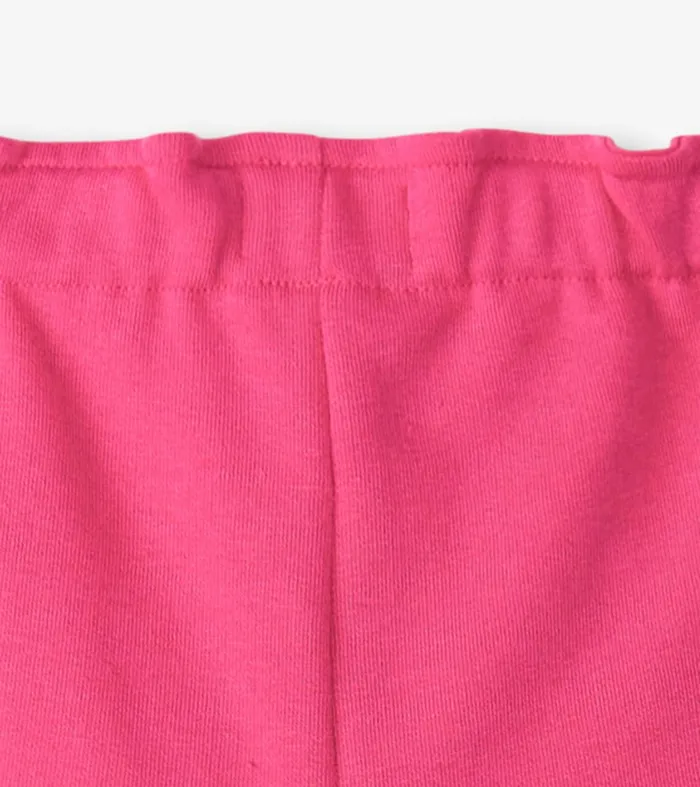 Bottoms Girls Hatley Girls Pink Paper Bag Shorts
