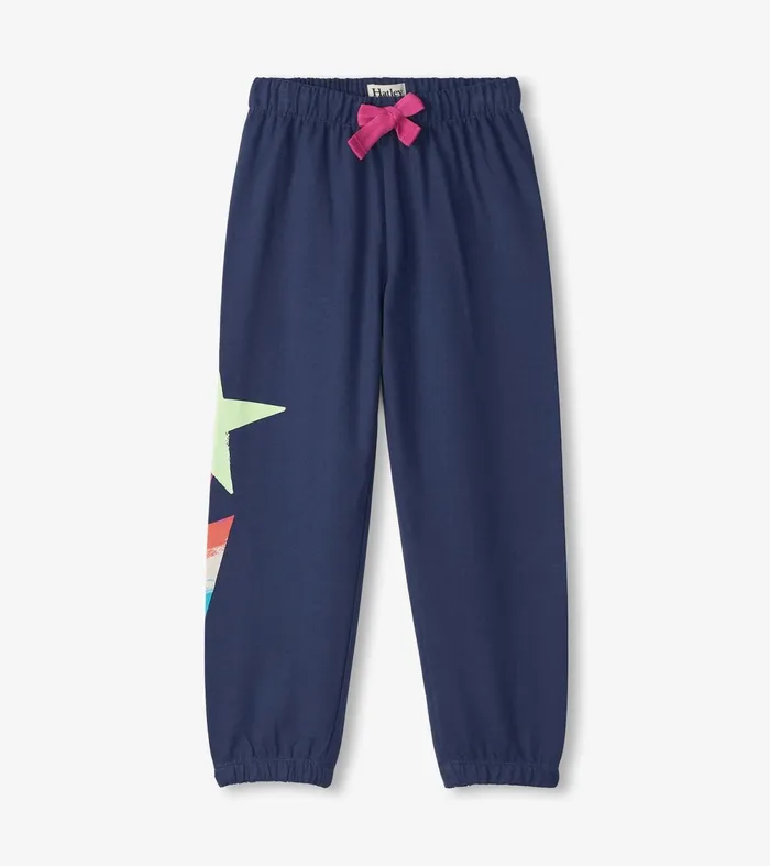 Bottoms Girls Hatley Girls Star Girl Baggy Track Pants Baggy Track Pants
