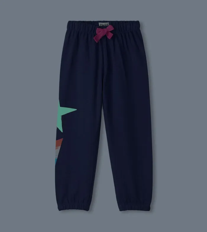 Bottoms Girls Hatley Girls Star Girl Baggy Track Pants Baggy Track Pants
