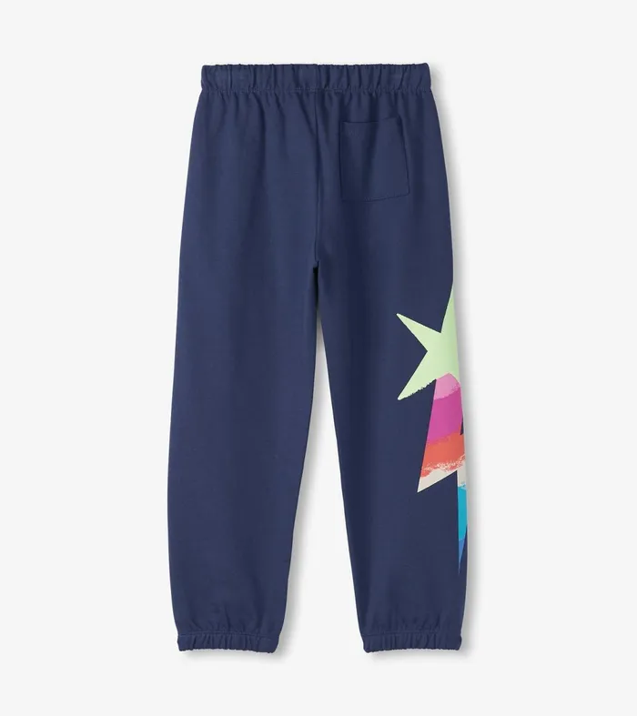Bottoms Girls Hatley Girls Star Girl Baggy Track Pants Baggy Track Pants