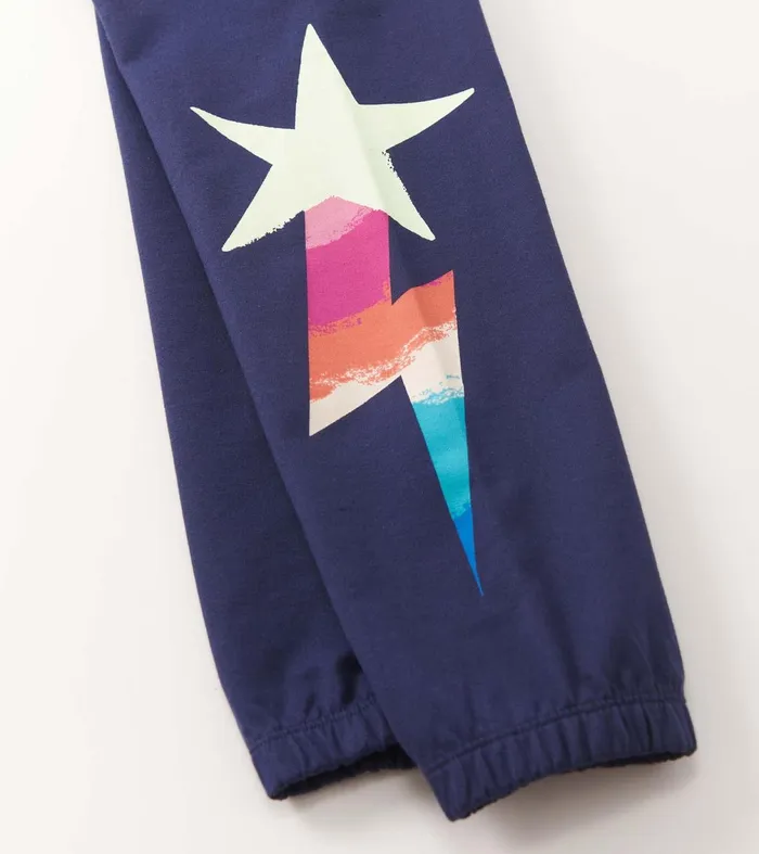 Bottoms Girls Hatley Girls Star Girl Baggy Track Pants Baggy Track Pants
