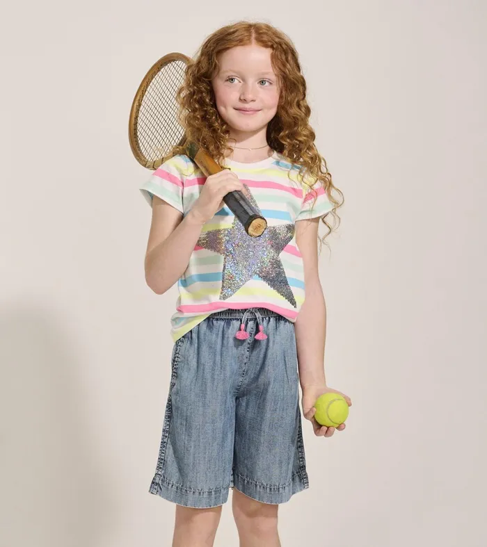 Bottoms Girls Hatley Girls Tencel Flairy Shorts