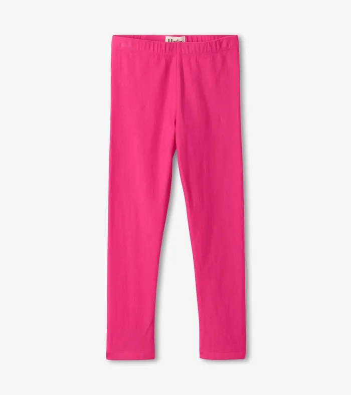 Bottoms Girls Hatley Magenta Cozy Leggings