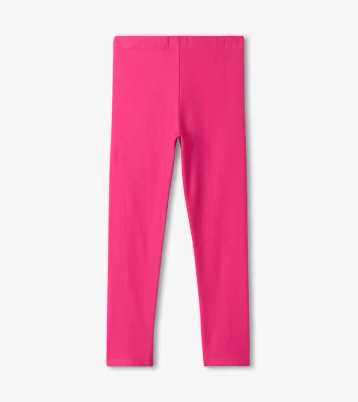 Bottoms Girls Hatley Magenta Cozy Leggings