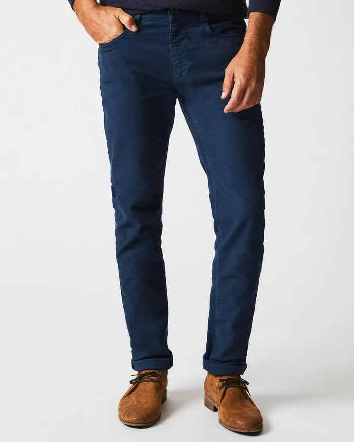 Bottoms Men Billy Reid Moleskin Jean Carbon Blue
