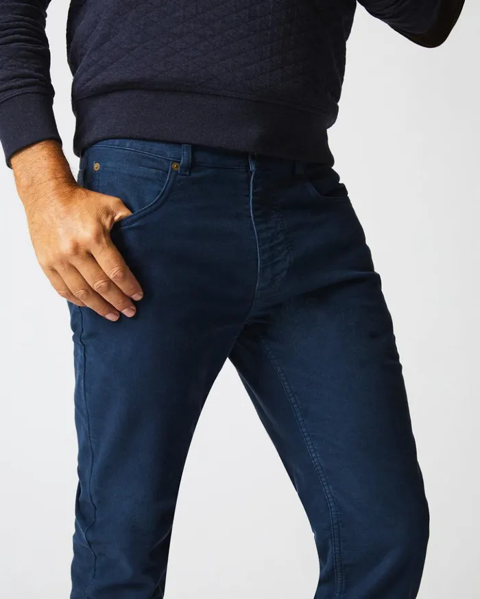 Bottoms Men Billy Reid Moleskin Jean Carbon Blue