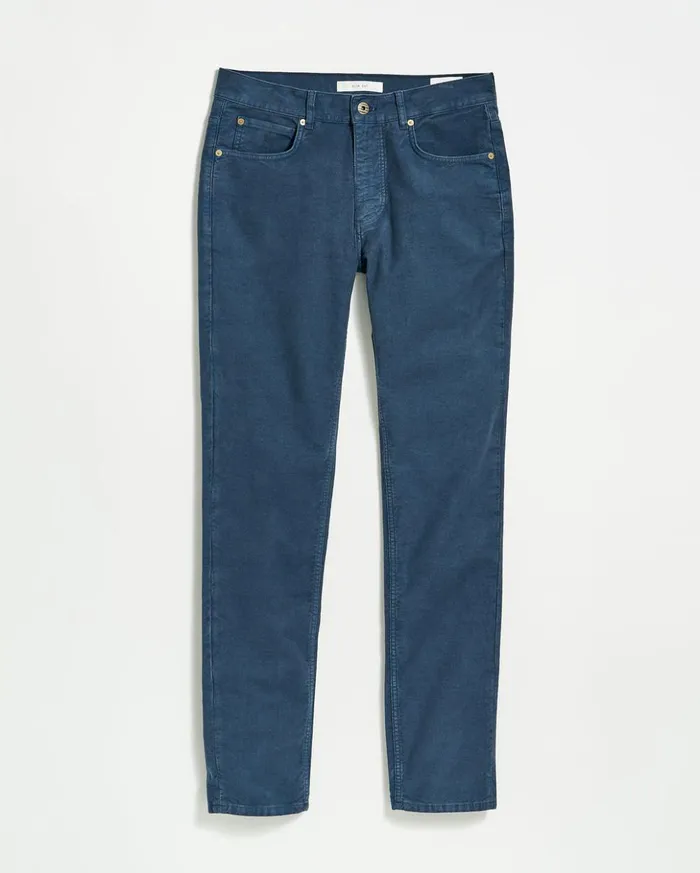 Bottoms Men Billy Reid Moleskin Jean Carbon Blue
