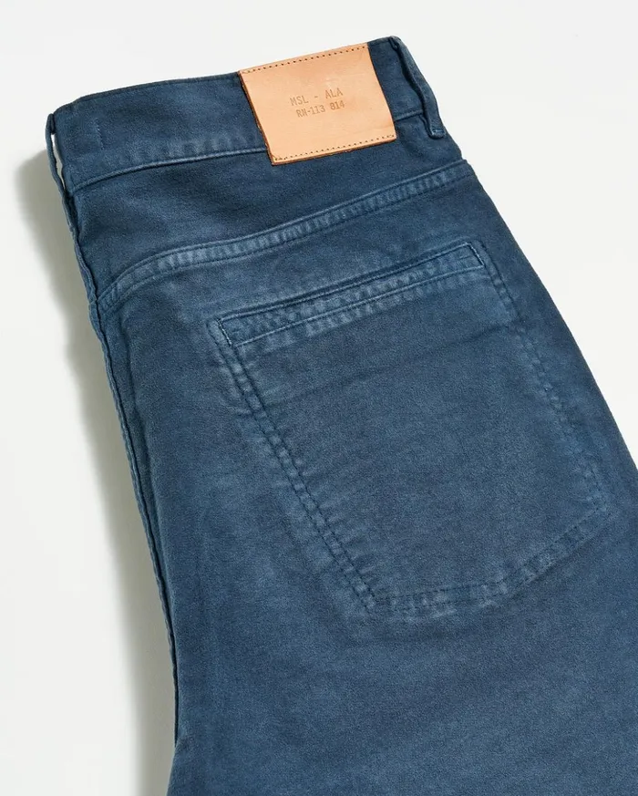 Bottoms Men Billy Reid Moleskin Jean Carbon Blue