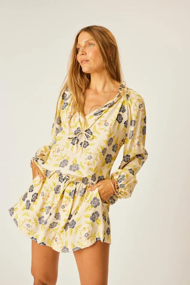Bottoms Shop Natalie Martin JASPER SHORT Prairie Indigo
