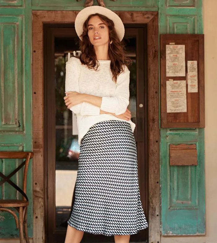 Bottoms Women Hatley Grace Midi Skirt 8211 Graphic Leaves