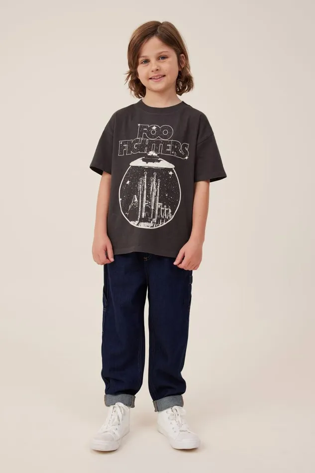Boys 214 Pants and Jeans Cotton On Balloon Fit Worker Jean 90 S Sorrento Dark Blue