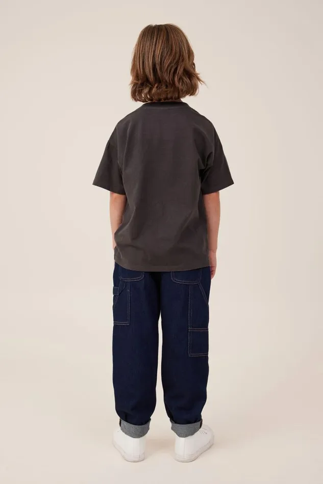 Boys 214 Pants and Jeans Cotton On Balloon Fit Worker Jean 90 S Sorrento Dark Blue