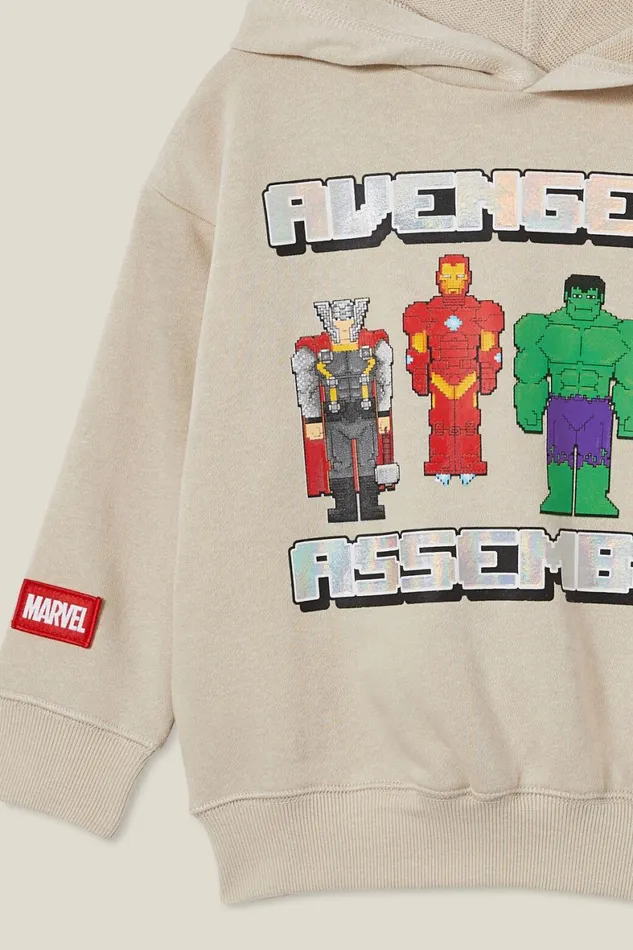 Boys 214 Sweatshirts and Sweatpants Cotton On License Emerson Hoodie Lcn Mar Rainy Daymightest Avengers