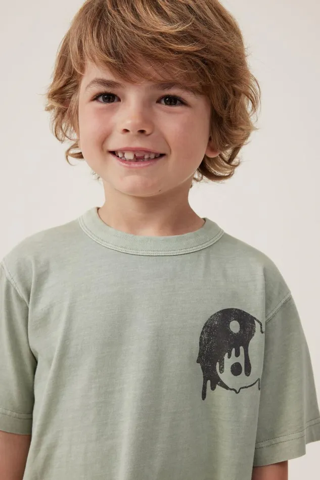 Boys 214 Tops and TShirts Cotton On Jonny Short Sleeve Print Tee Deep Sagenevermind The Chaos