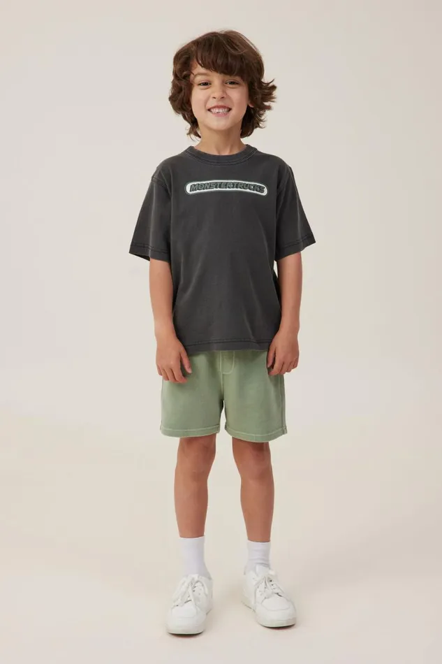 Boys 214 Tops and TShirts Cotton On Jonny Short Sleeve Print Tee Phantommonster Trucks