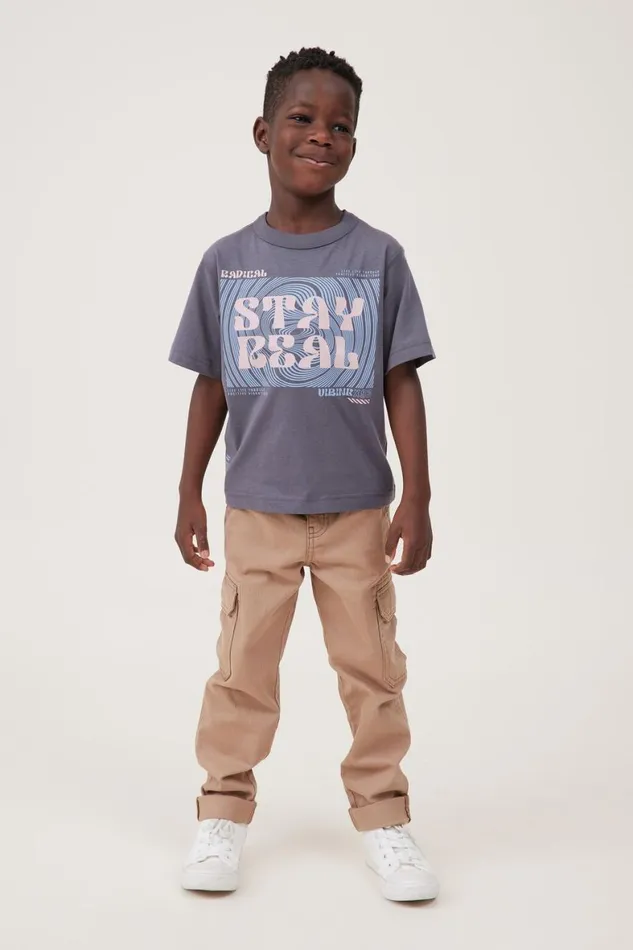 Boys 214 Tops and TShirts Cotton On Jonny Short Sleeve Print Tee Rabbit Greystay Real