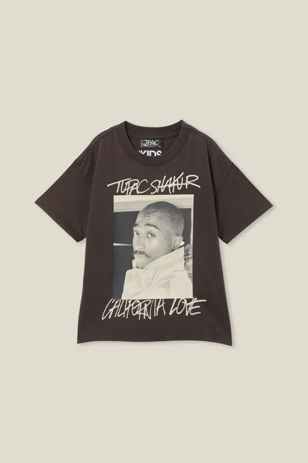 Boys 214 Tops and TShirts Cotton On License Drop Shoulder Short Sleeve Tee Lcn Bra Phantomtupac Face