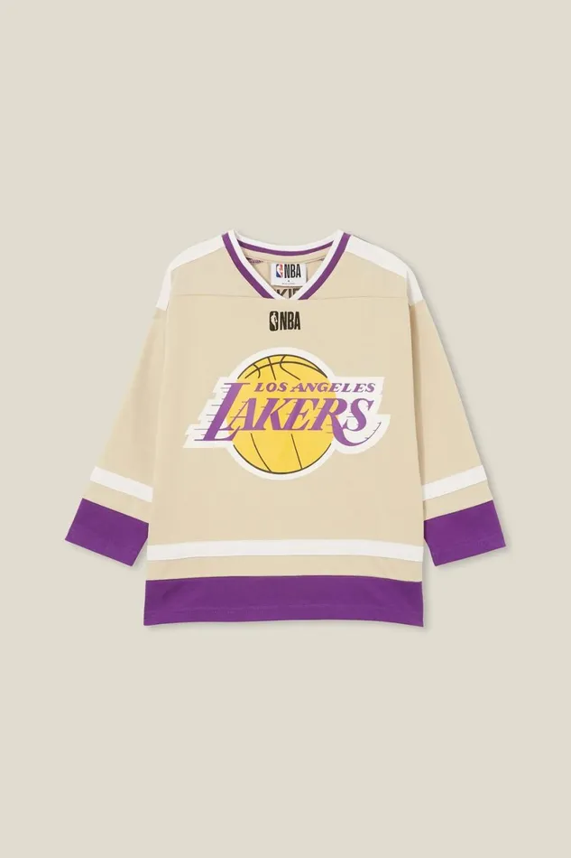 Boys 214 Tops and TShirts Cotton On License Oversized Long Sleeve Tee Lcn Nba Rainy Daylakers Colour Block Boys 214 Tops and TShirts Cotton On License Oversized Long Sleeve Tee Lcn Nba Rainy Daylakers Colour Block