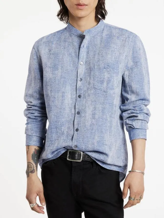 BRYAN SHIRT Dusty Blue Clothing John Varvatos Shirts
