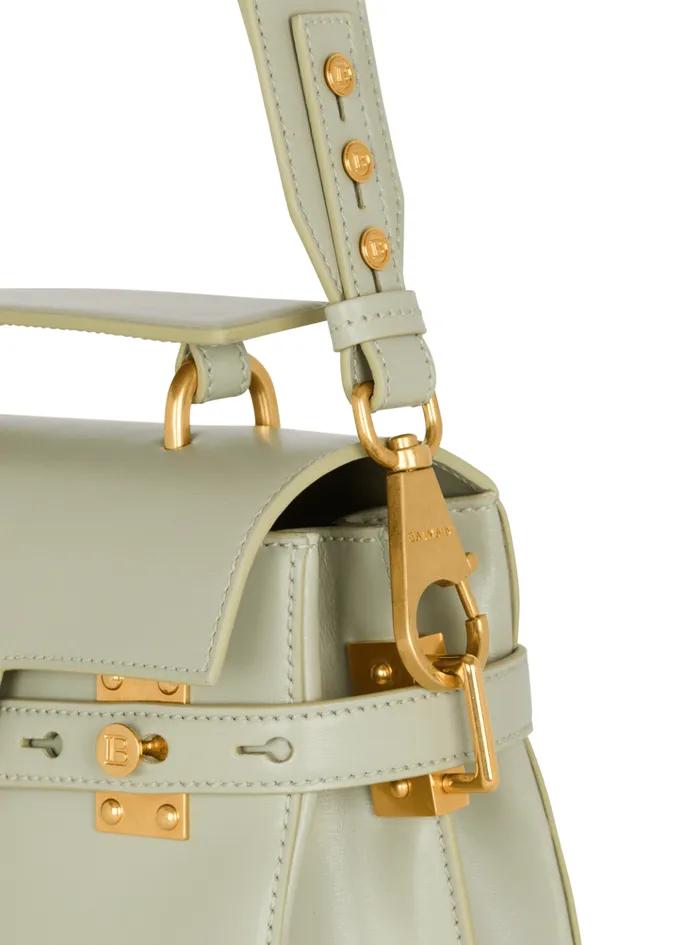 Calfskin BBuzz 23 Bag Green Women Balmain Handbags