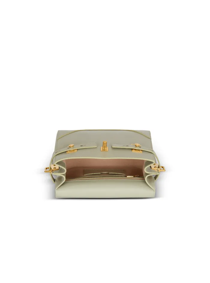 Calfskin BBuzz 23 Bag Green Women Balmain Handbags