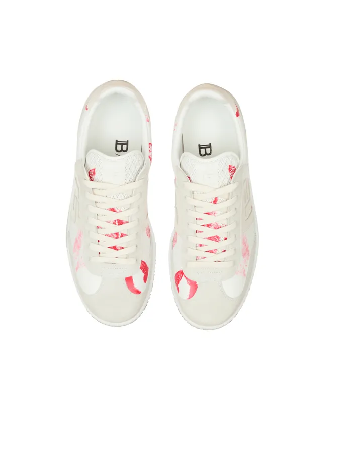 Calfskin Swan Trainers White Men Balmain Sneakers