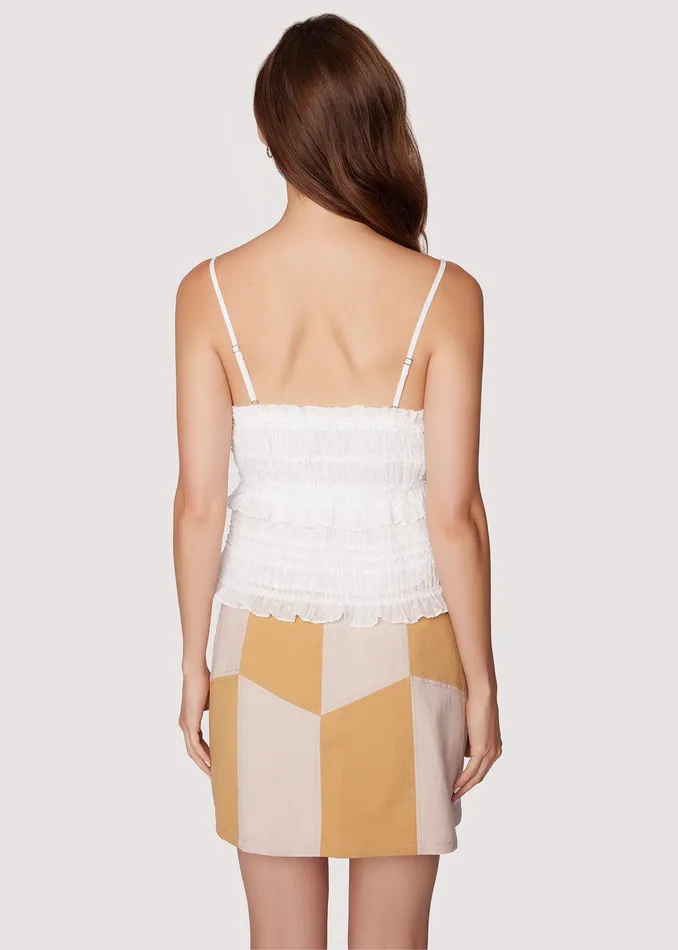 Calla Lily Front Tie Cami Top Offwhite Women Lost Wander Tops