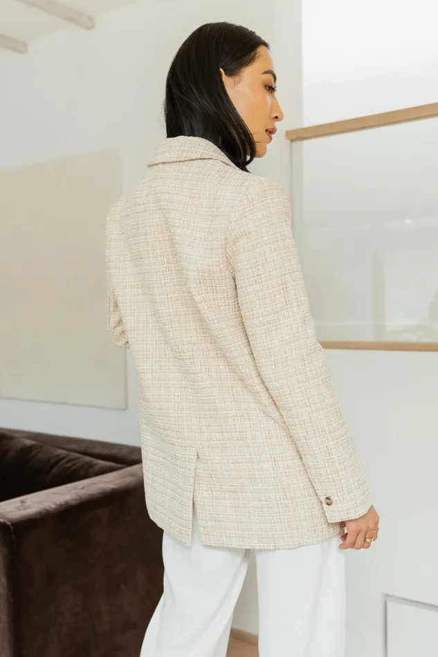 Camila Blazer Tan Women Bohme Outerwear