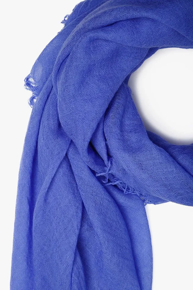 Cashmere And Silk Scarf Baja Blue Women Chan Luu Scarves