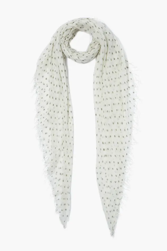 Cashmere And Silk Scarf Kombu Dot Women Chan Luu Scarves