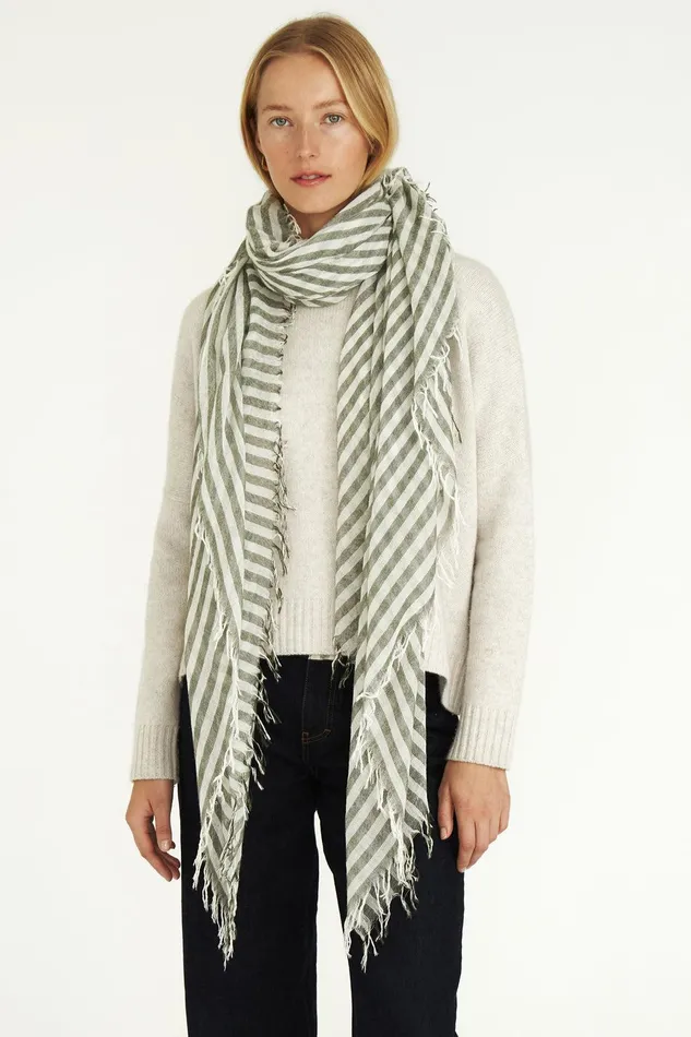 Cashmere And Silk Scarf Kombu Linea Women Chan Luu Scarves