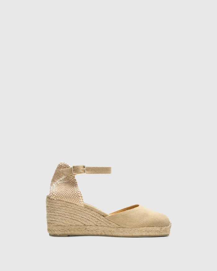 Castaer Carol6002 Sand Women Wedges