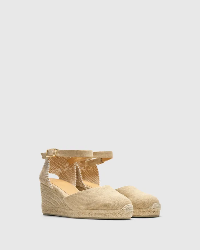 Castaer Carol6002 Sand Women Wedges