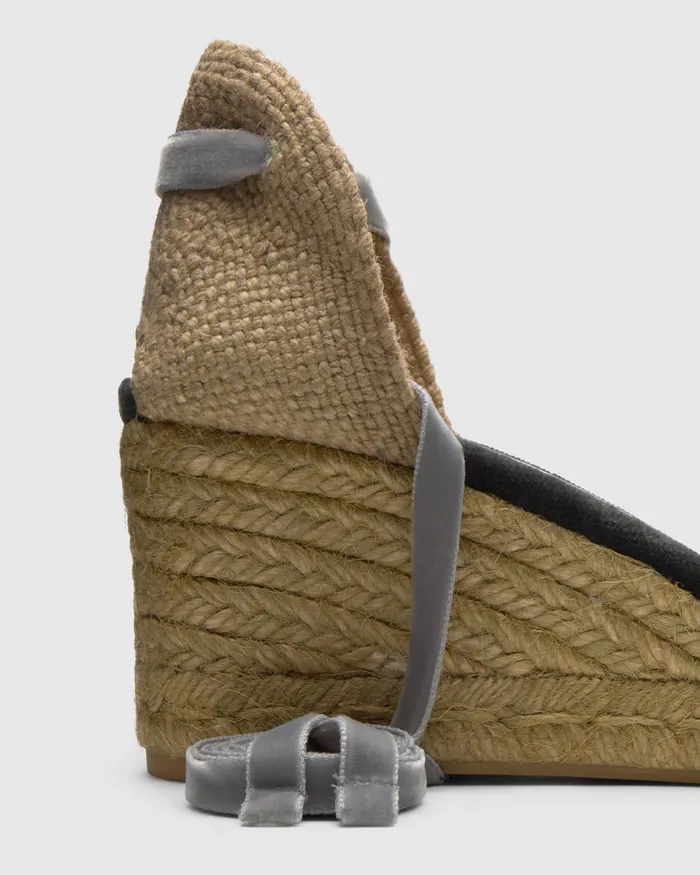 Castaer Chiara Beads T6243 Plomo Women Wedges