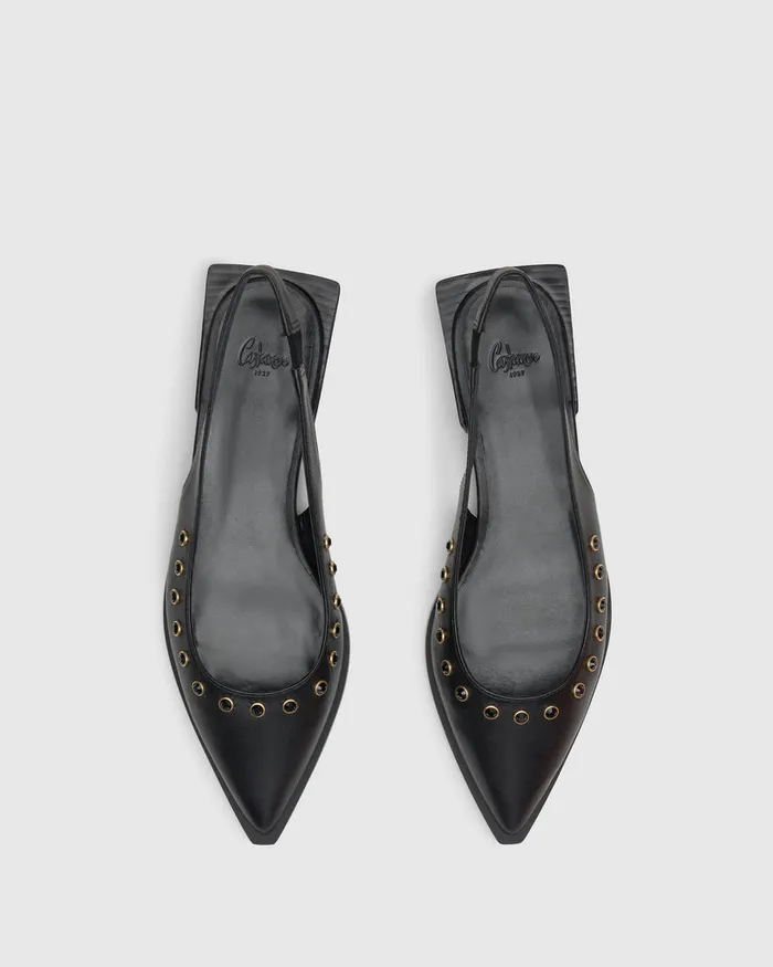Castaer Palma Studs250 Negro Women Flats