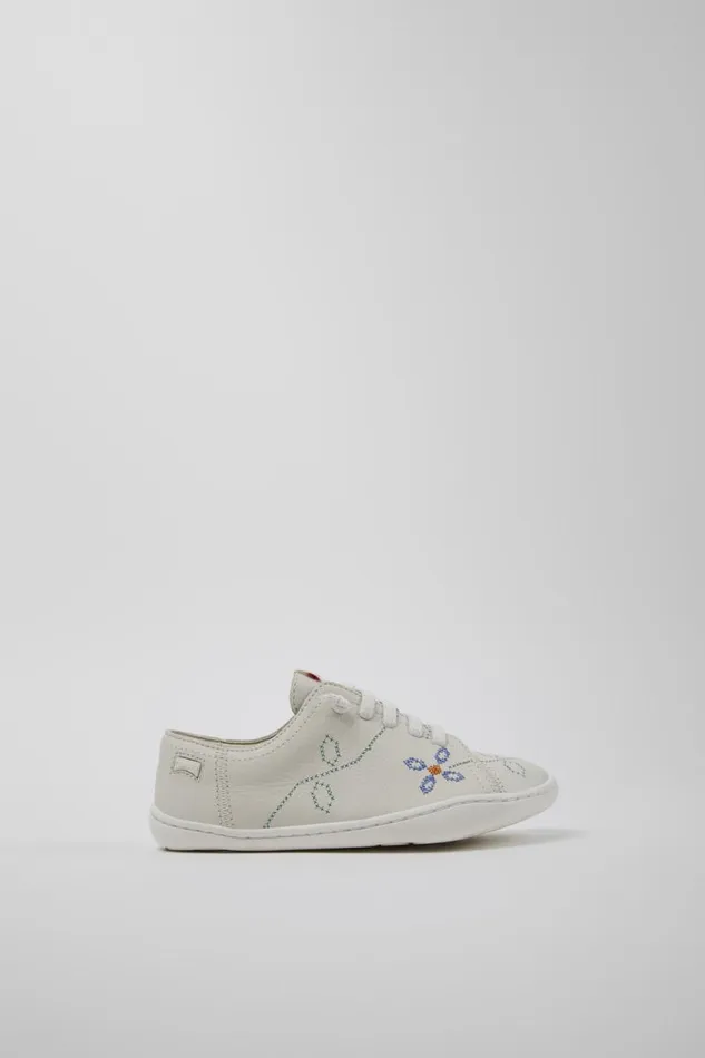 Casual Shoes Kids Camper Twins White Leather Kids039 Shoes For Children