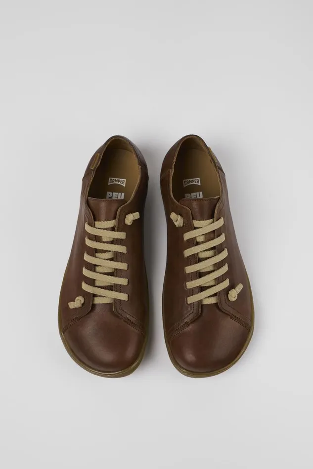 Casual Shoes Men Camper Peu Brown Leather Shoe Casual Shoes Men Camper Peu Brown Leather Shoe