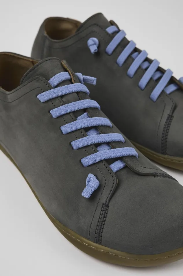 Casual Shoes Men Camper Peu Gray Nubuck Shoes