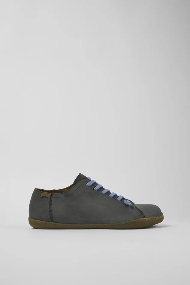Casual Shoes Men Camper Peu Gray Nubuck Shoes