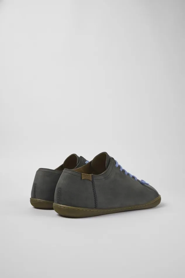 Casual Shoes Men Camper Peu Gray Nubuck Shoes