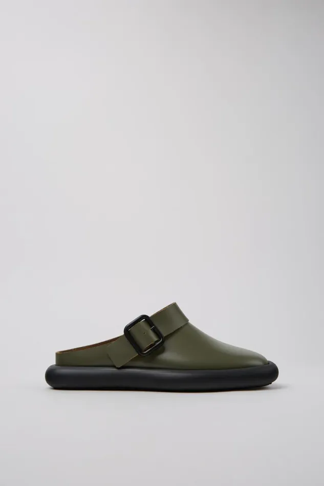 Casual Shoes Women Camper Onda Green Leather Sandals Casual Shoes Women Camper Onda Green Leather Sandals
