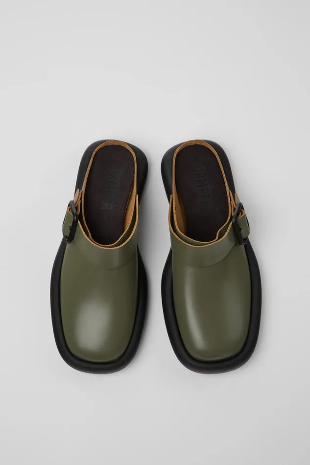 Casual Shoes Women Camper Onda Green Leather Sandals Casual Shoes Women Camper Onda Green Leather Sandals